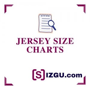 Jersey size charts