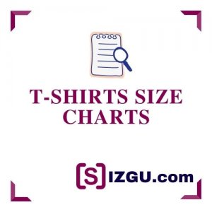 T-shirt size charts