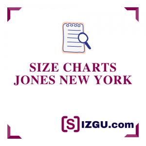 Size Charts Jones New York