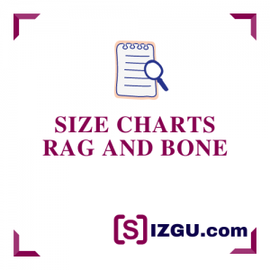 Size Charts Rag and Bone