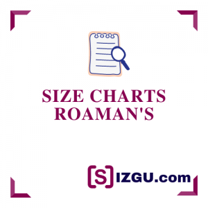 Size Charts Roaman's