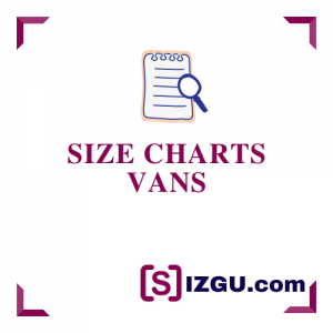 Size Charts Vans